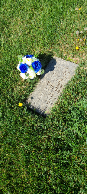 Holiday Arrangement arrangement at a grave