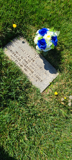 Holiday Arrangement arrangement at a grave