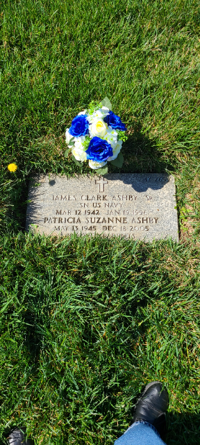 Holiday Arrangement arrangement at a grave