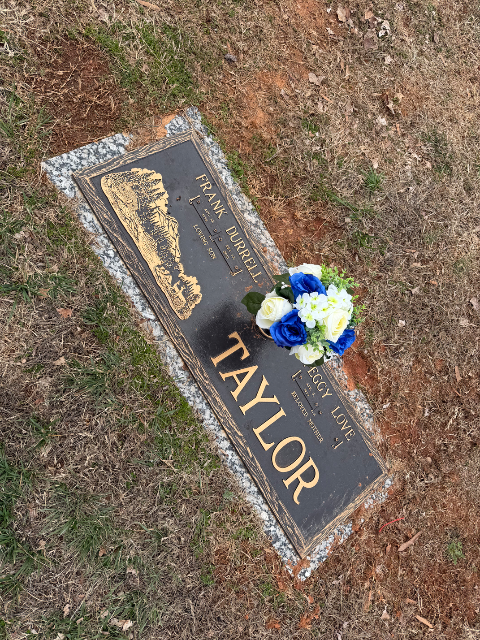 Holiday Arrangement arrangement at a grave