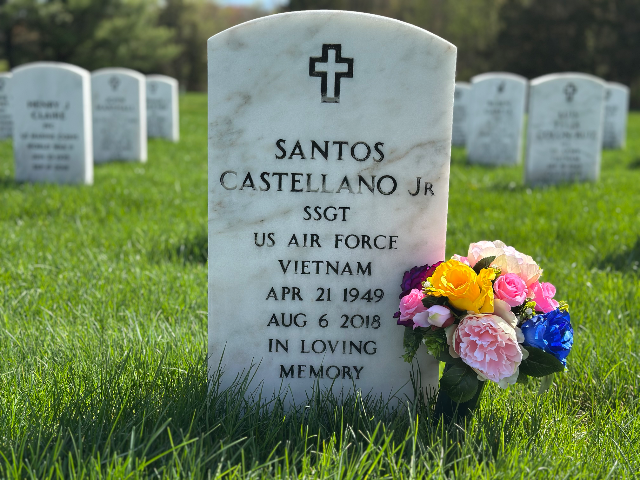 Birthday Arrangement arrangement at a grave