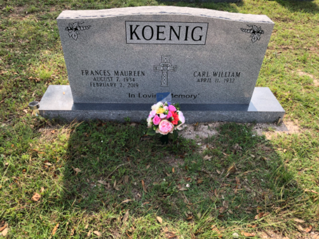 Pastel Multicolor arrangement at a grave