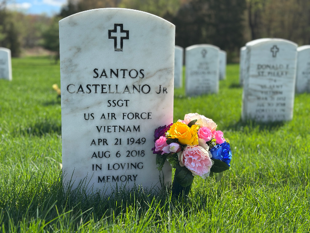 Birthday Arrangement arrangement at a grave