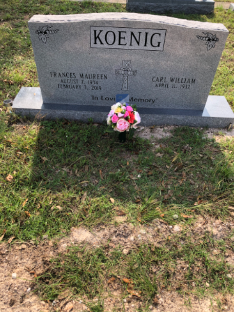 Pastel Multicolor arrangement at a grave