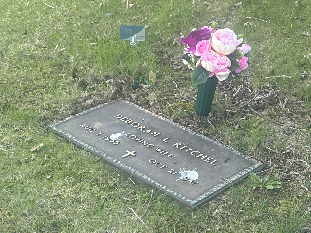 Fall Arrangement arrangement at a grave
