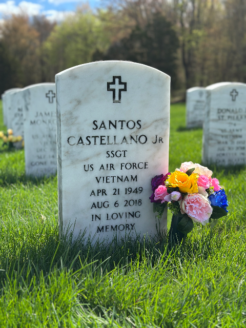 Birthday Arrangement arrangement at a grave