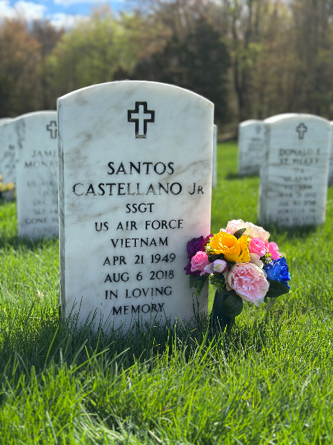 Birthday Arrangement arrangement at a grave