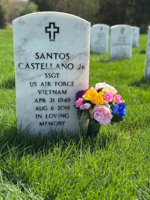 Birthday Arrangement arrangement at a grave