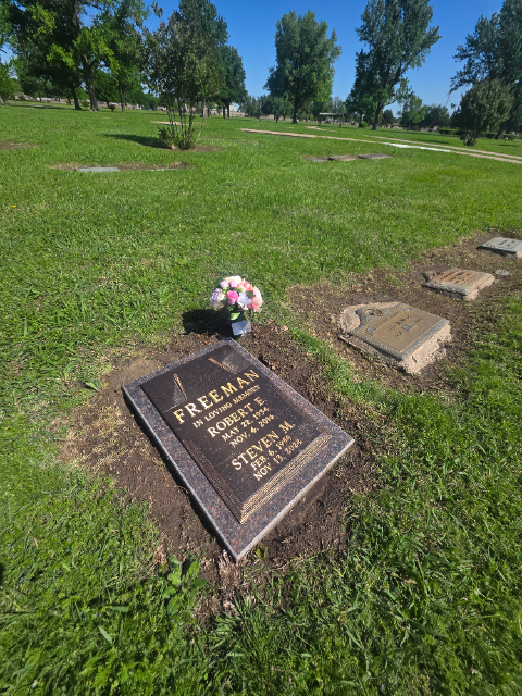 Easter Arrangement arrangement at a grave
