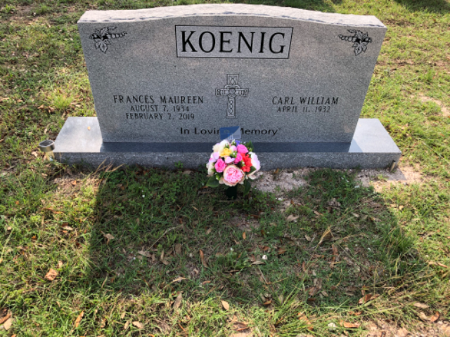 Pastel Multicolor arrangement at a grave