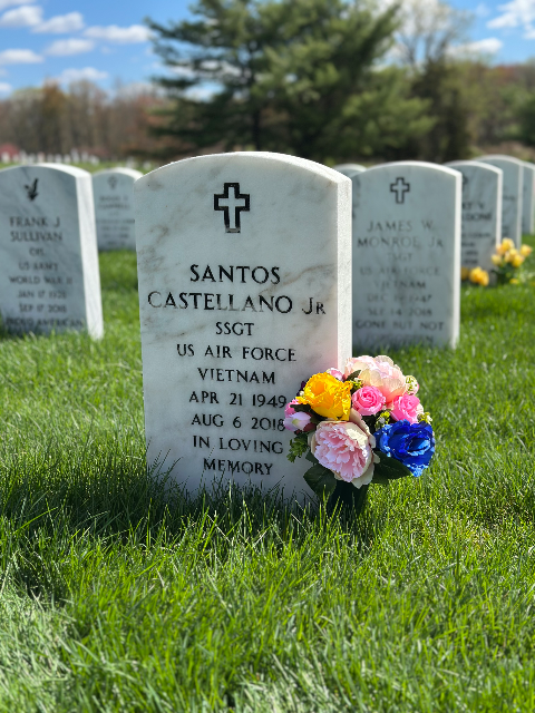 Birthday Arrangement arrangement at a grave