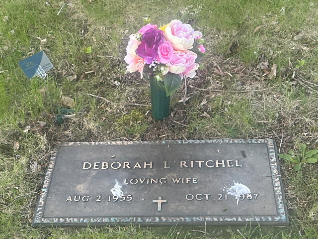 Fall Arrangement arrangement at a grave