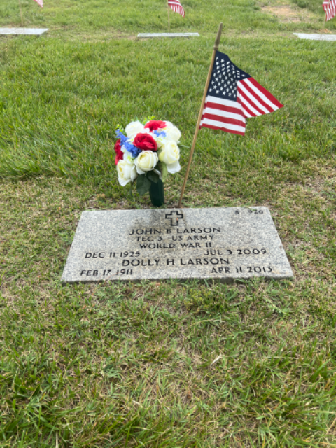 Flower delivery for John B. Larson