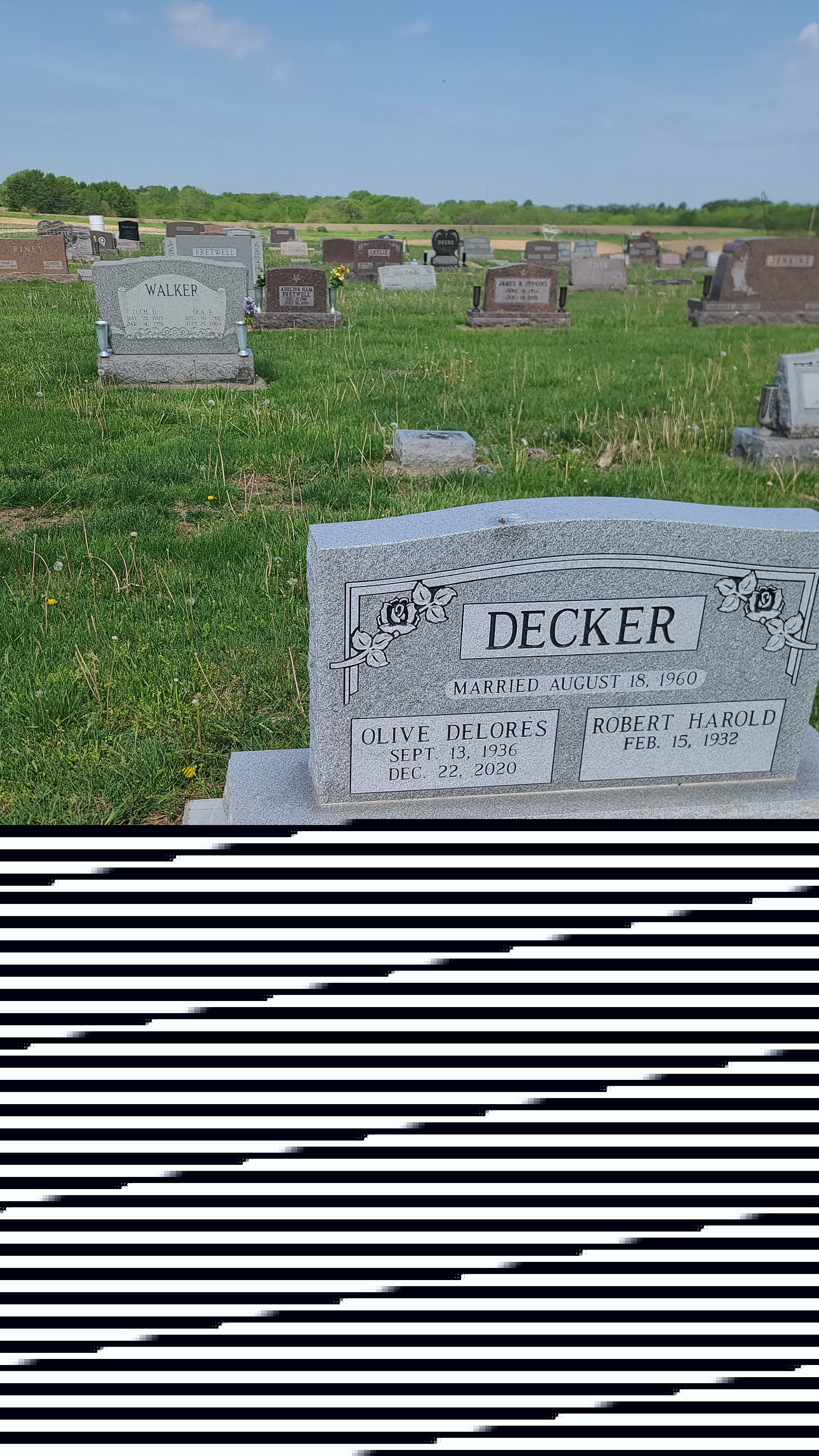 Flower delivery for Olive Delores Decker