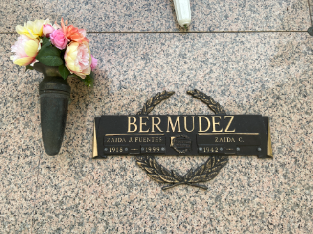 Flower delivery for Zaida J. Bermudez