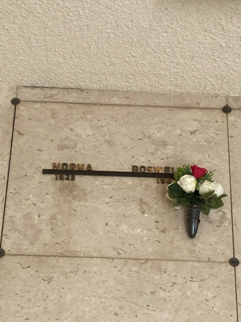 Flower delivery for Norma Frances Boswell