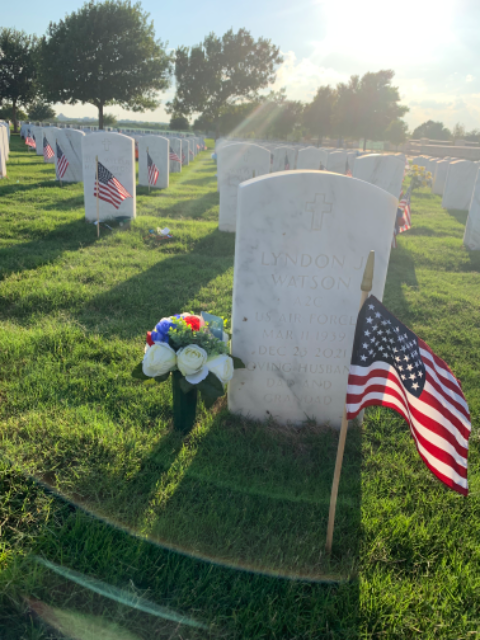 Flower delivery for Lyndon Jesse Watson