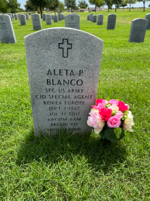 Flower delivery for Aleta Pearl Blanco