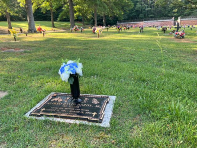 Flower delivery for Alfred David Hardy Jr