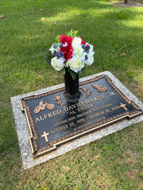 Flower delivery for Alfred David Hardy Jr