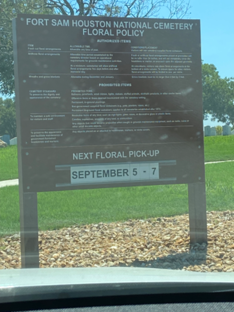 Flower delivery for Lyndon Jesse Watson