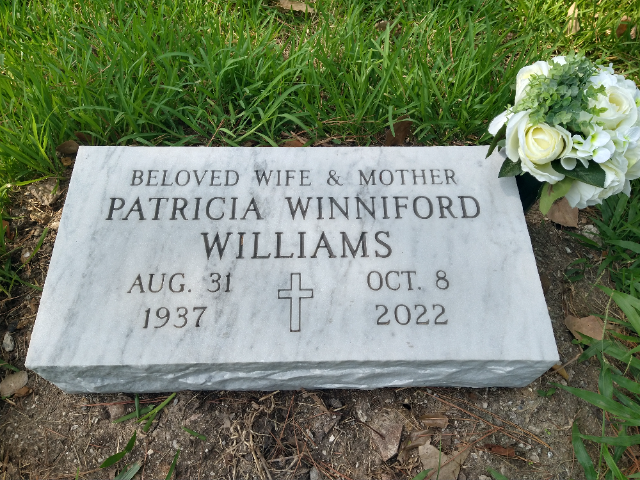 Flower delivery for Patricia Ann Williams