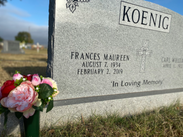 Flower delivery for Frances Maureen Koenig