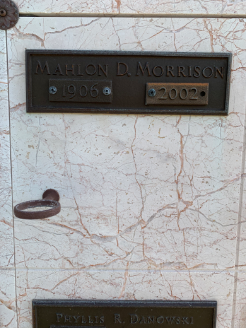 Flower delivery for Mahlon Dewey Morrison