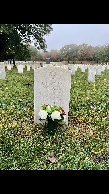 Flower delivery for Charles Koegel