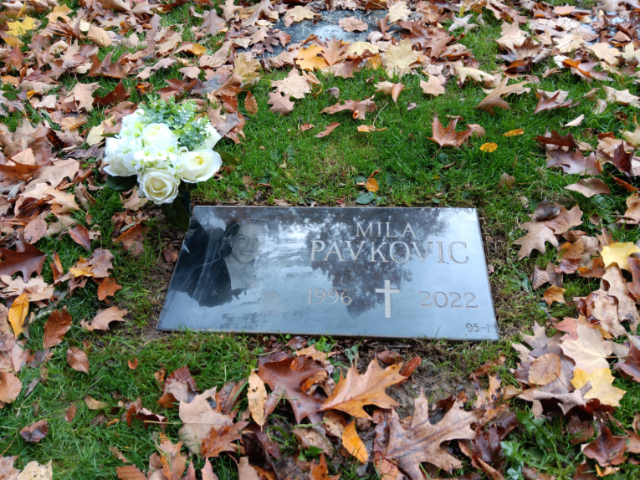 Flower delivery for Mila Pavkovic