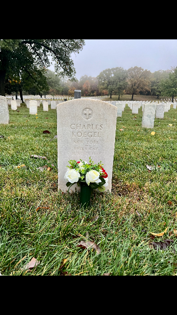 Flower delivery for Charles Koegel