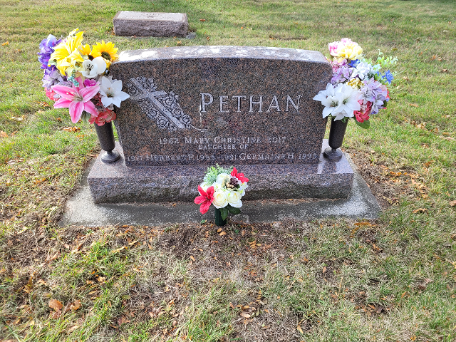 Flower delivery for Mary Christine Pethan