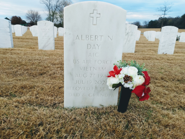 Flower delivery for Albert Newell Day