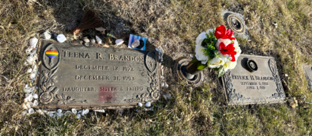 Flower delivery for Teena Brandon