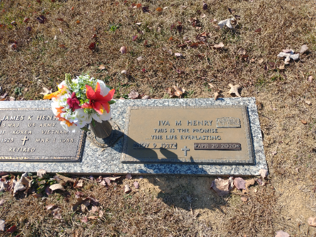 Flower delivery for Iva Mae Henry