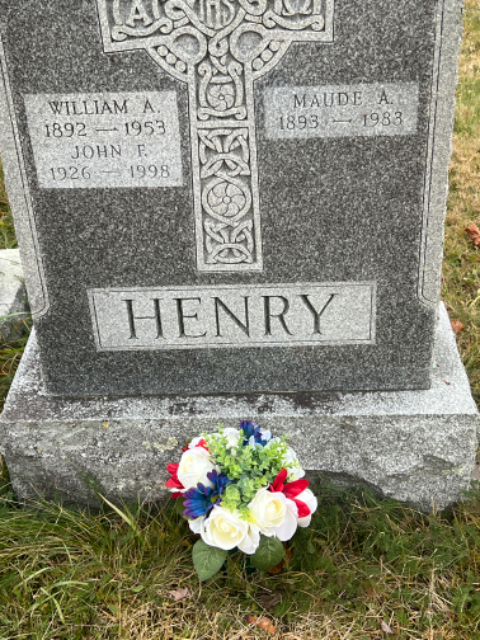 Flower delivery for John F. Henry