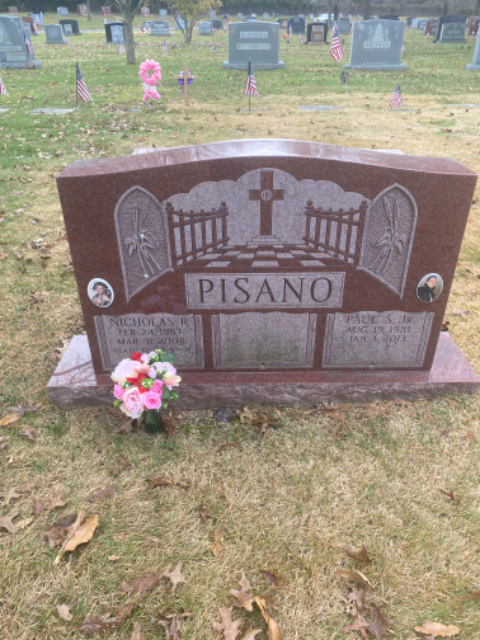 Flower delivery for Nicholas Robert Pisano