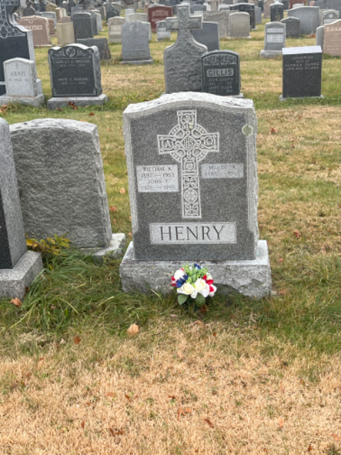 Flower delivery for John F. Henry