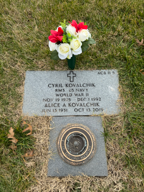 Flower delivery for Cyril M. Kovalchik