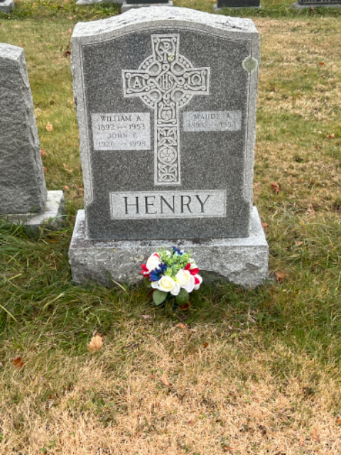 Flower delivery for John F. Henry