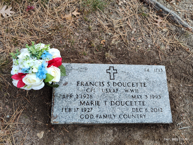 Flower delivery for Francis S Doucette