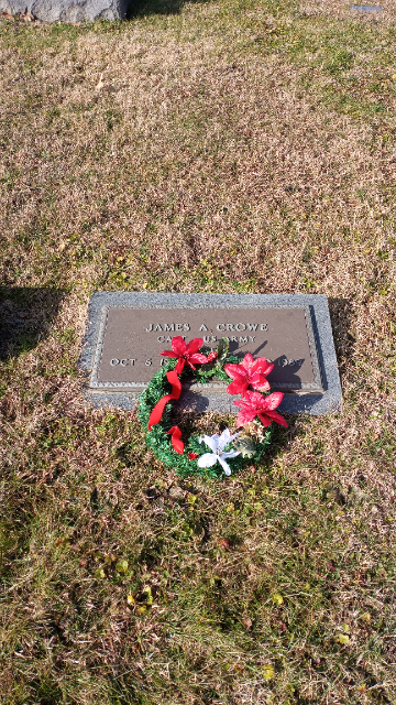 Flower delivery for James Albert Crowe