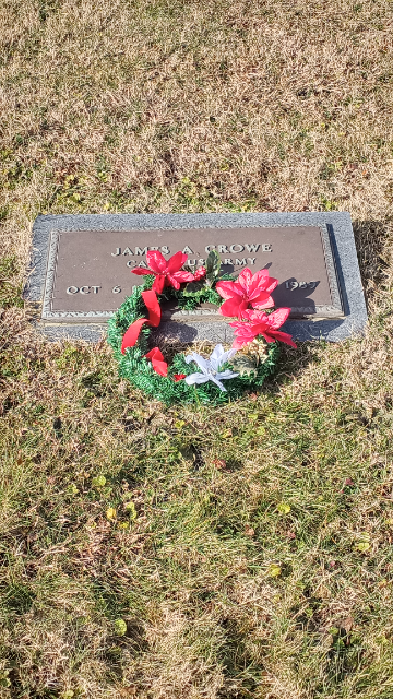 Flower delivery for James Albert Crowe