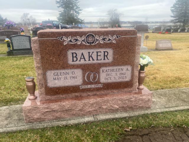 Flower delivery for Kathleen A. Baker