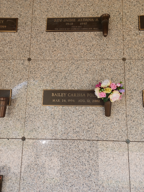 Flower delivery for Bailey Carissa Foley