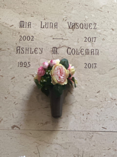 Flower delivery for Ashley Coleman