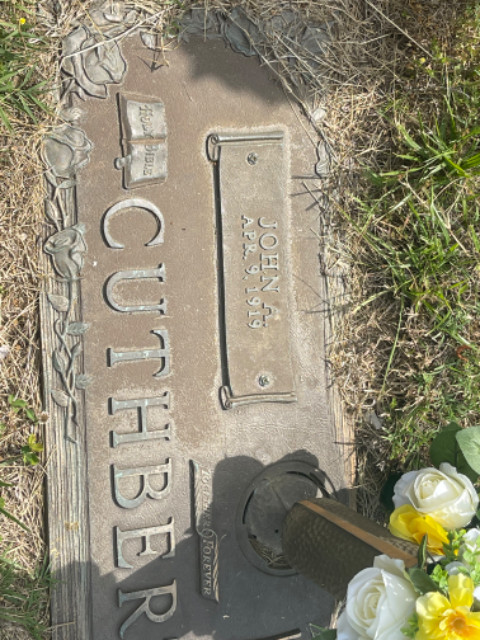 Flower delivery for John Allen Cuthbertson