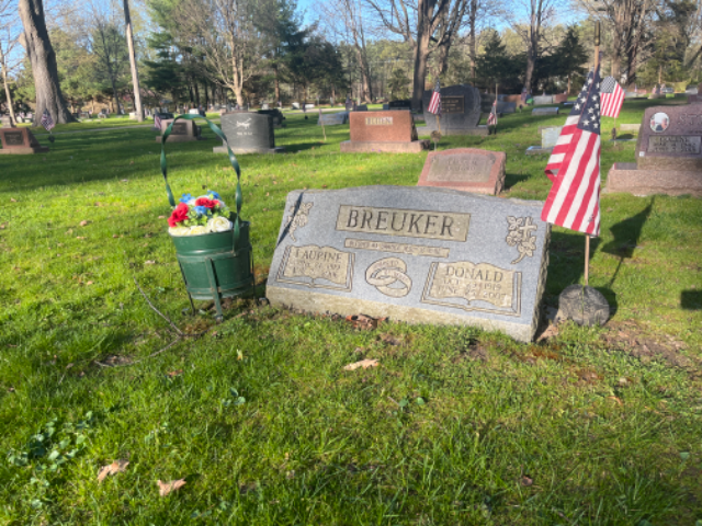 Flower delivery for Donald B. Breuker