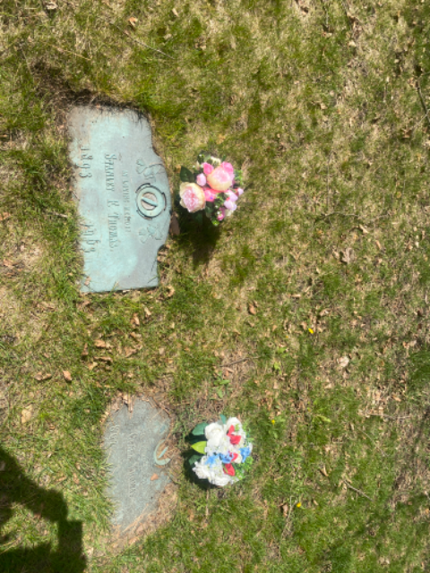 Flower delivery for Stanley F. Thomas