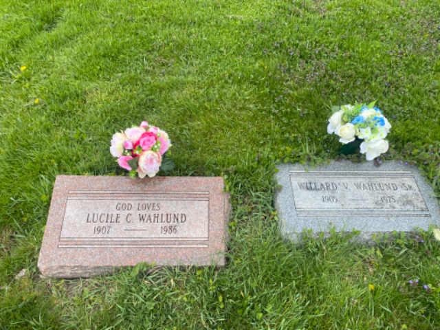 Flower delivery for Willard V. Vernon Wahlund